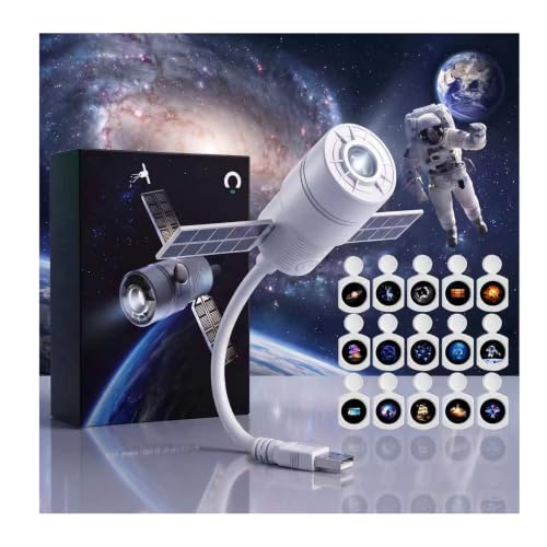 Detalle de LAZYTAIL Galaxy Projector Night Light: 2-in-1 Starry Sky and Warm Night Light