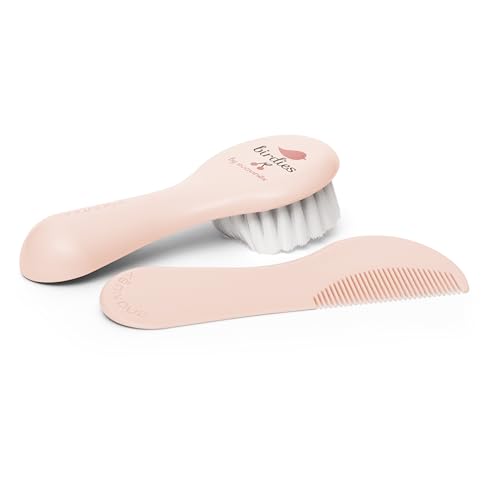 Detalle de SUAVINEX Cepillo y Peine para Bebés – Ideal Recién Nacidos, pelo suave y sin tirones