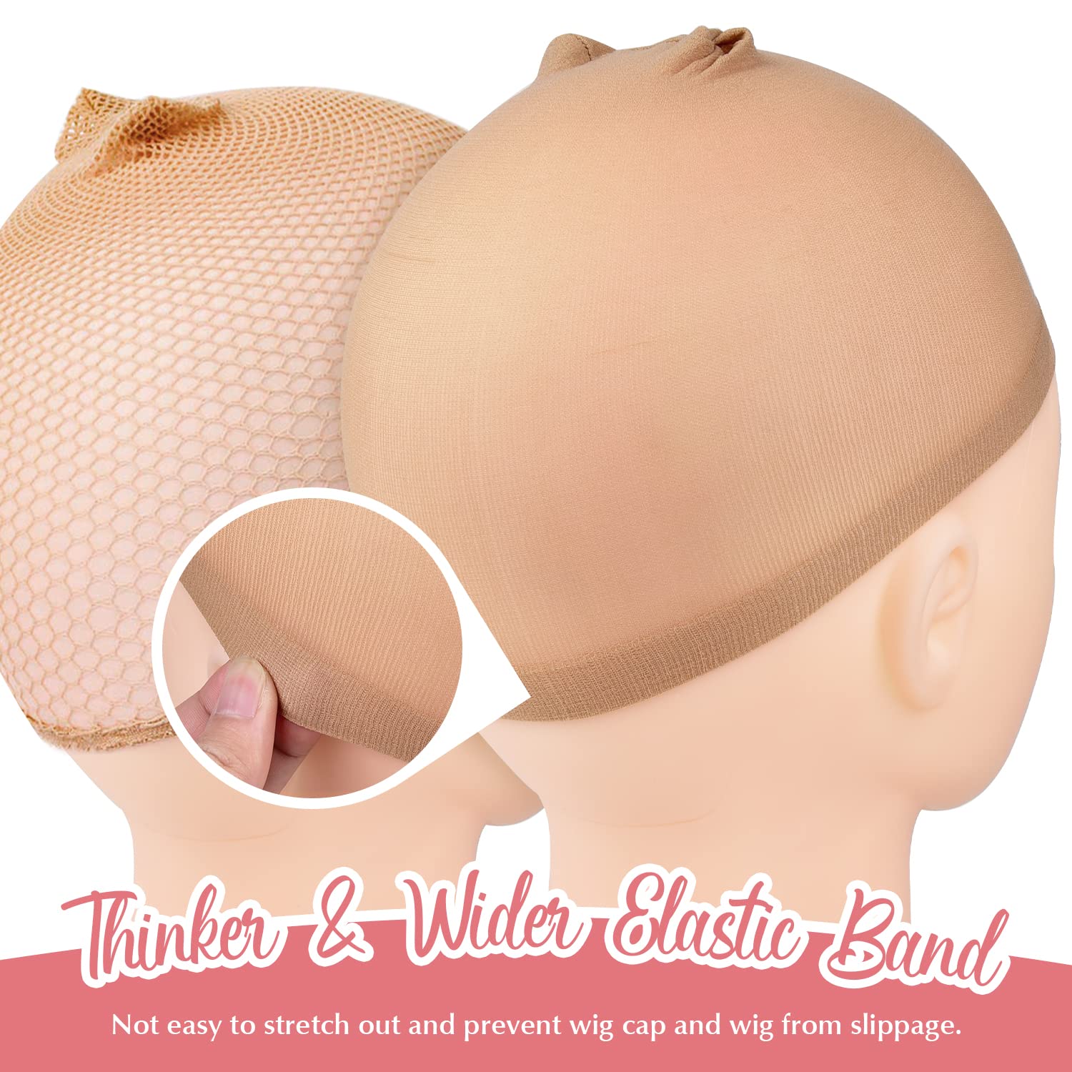 Detalle 1 de MORGLES Nylon Wig Caps 6-Pack