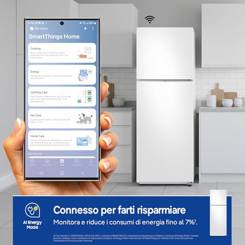 Detalle de Samsung Frigorifero Doppia Porta EcoFlex AI F-RD31CG56WW3M: spazio e tecnologia Total No Frost