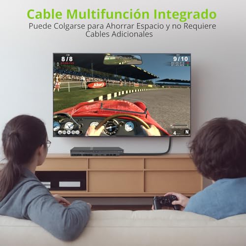 Detalle de LiNKFOR Convertidor PS2 a HDMI 1080P 60hz: convierte PS1/PS2 analógicos a HDMI con 4:3/16:9