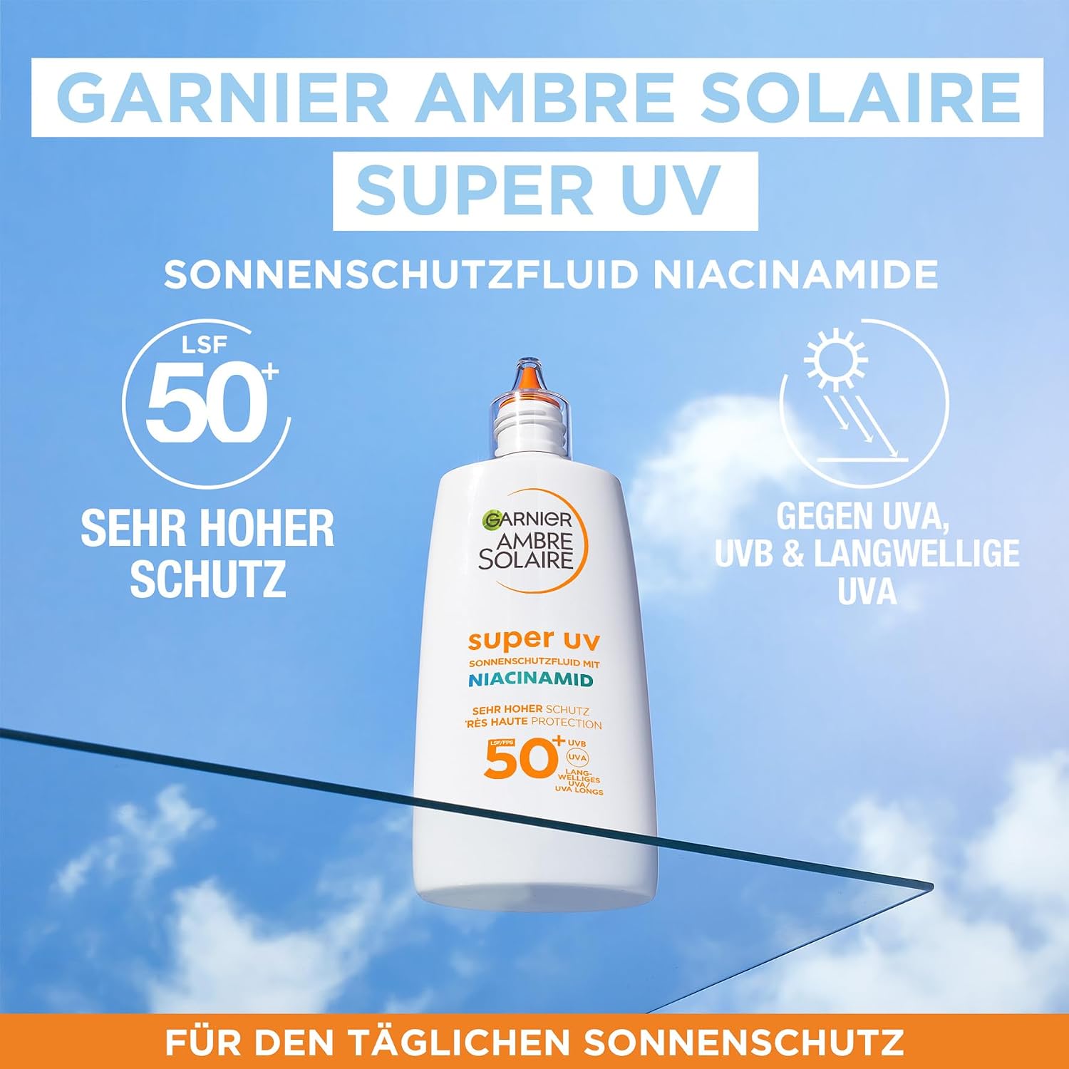 Detalle de Garnier Ambre Solaire Ultra-Hoher UV-Schutz mit Niacinamid für unreine Haut, 40 ml