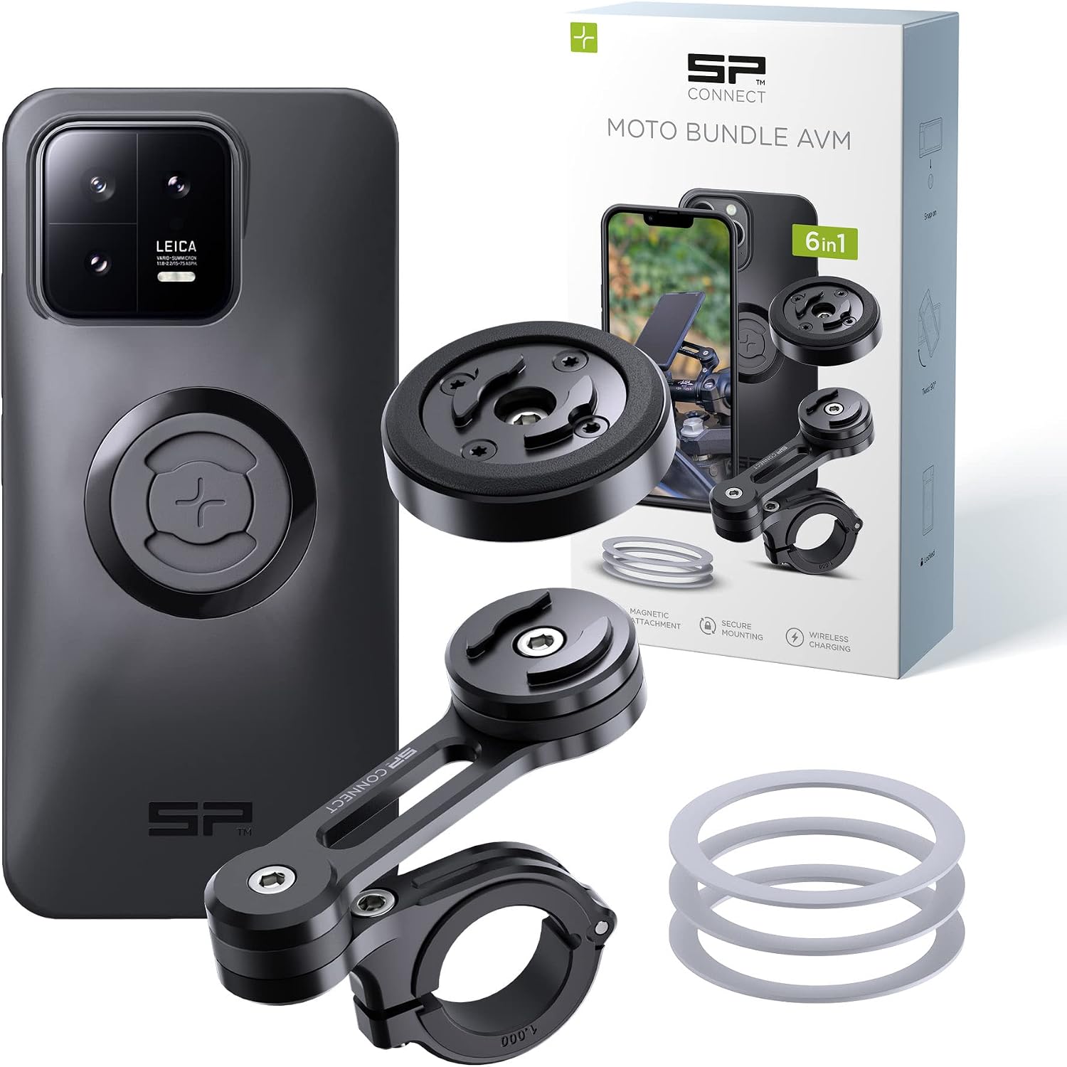 SP CONNECT Moto Bundle II con modulo anti-vibrazione – compatibilità MagSafe e supporto per Xiaomi 13