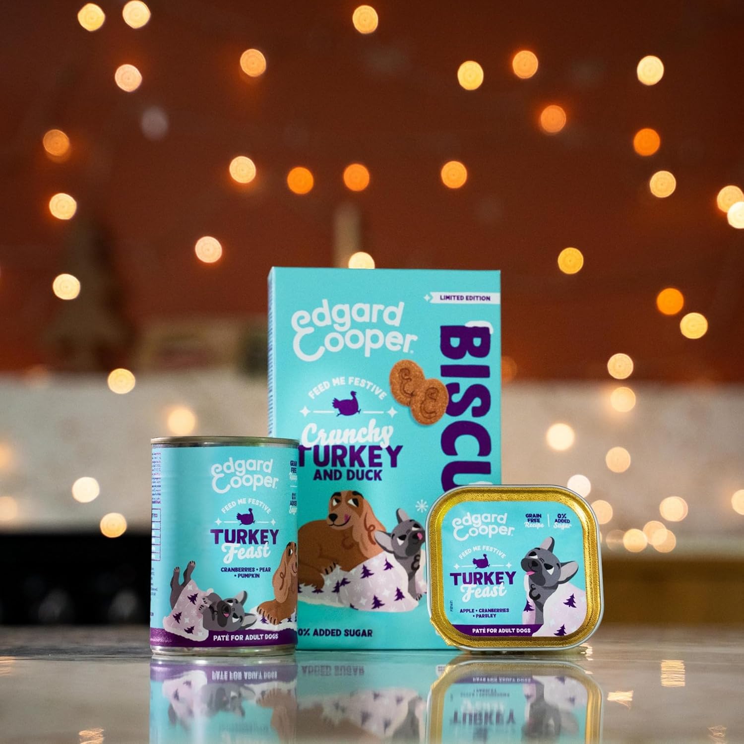 Thumbnail 3 de Edgard & Cooper Hundesnacks Festive Feast getreidefrei (frische Ente & Truthahn), proteinreich, 400 g x 7