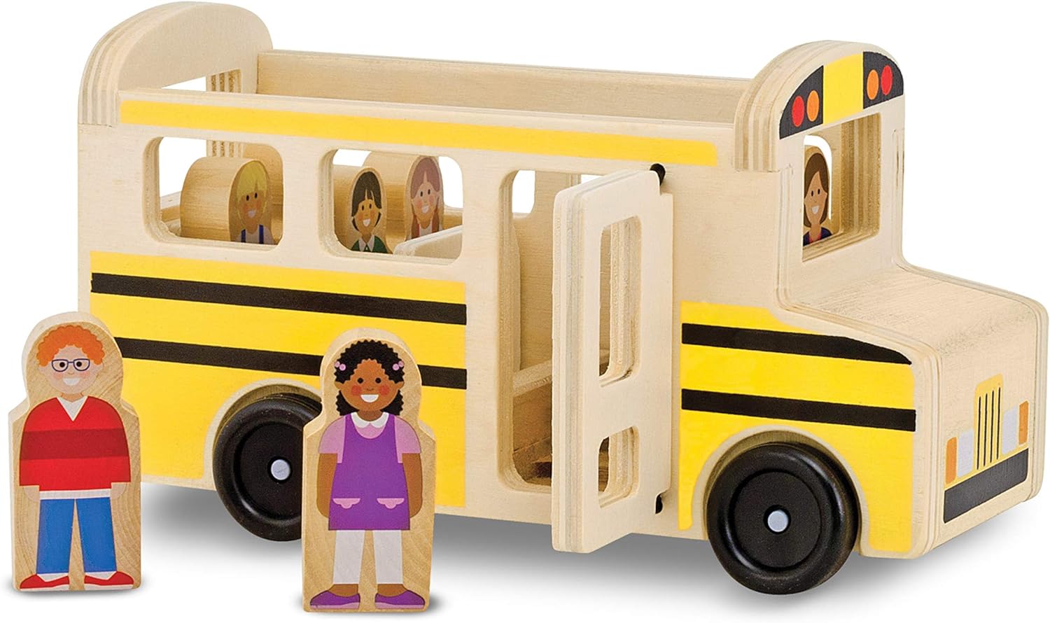 Detalle de Melissa & Doug School Bus Wooden Play Set 8pc