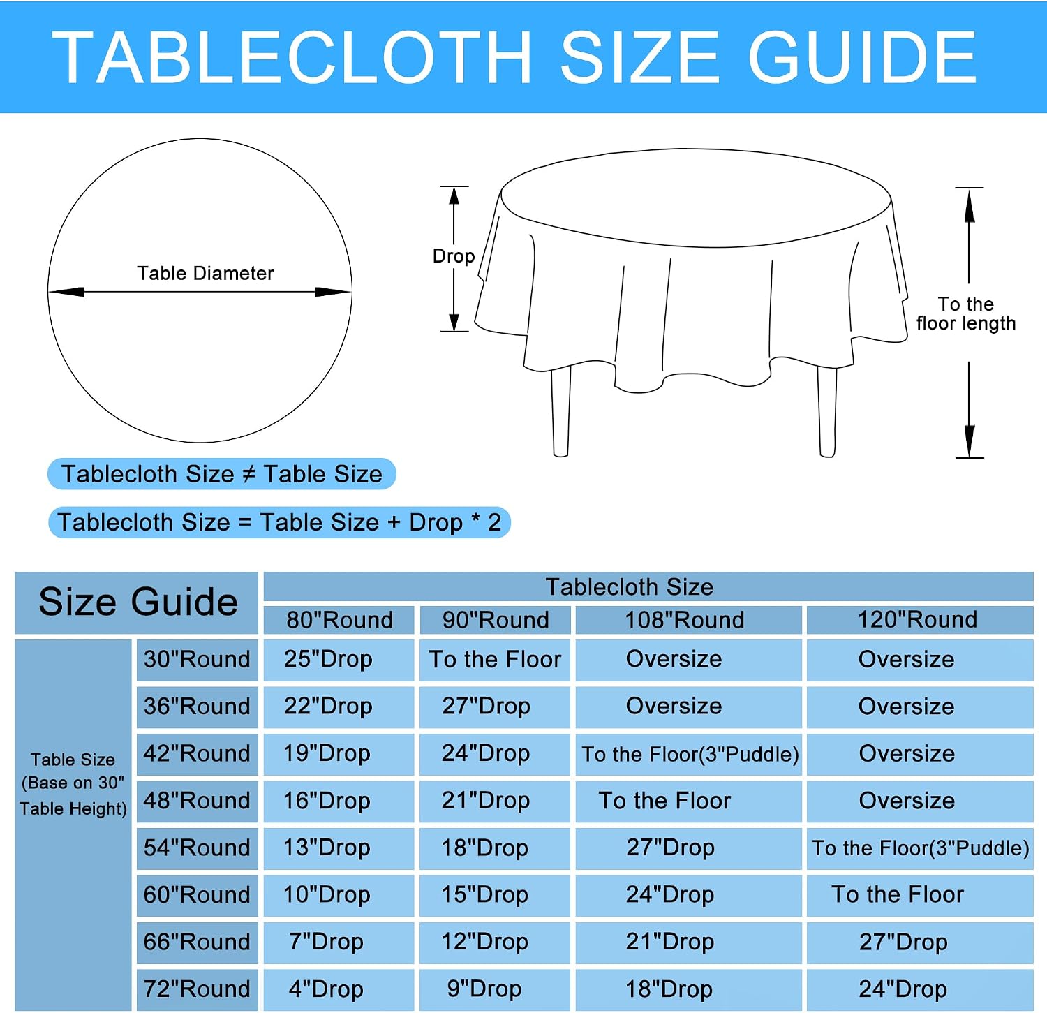 Detalle 2 de Hiasan Round Tablecloth 80 Inch Linen Beige