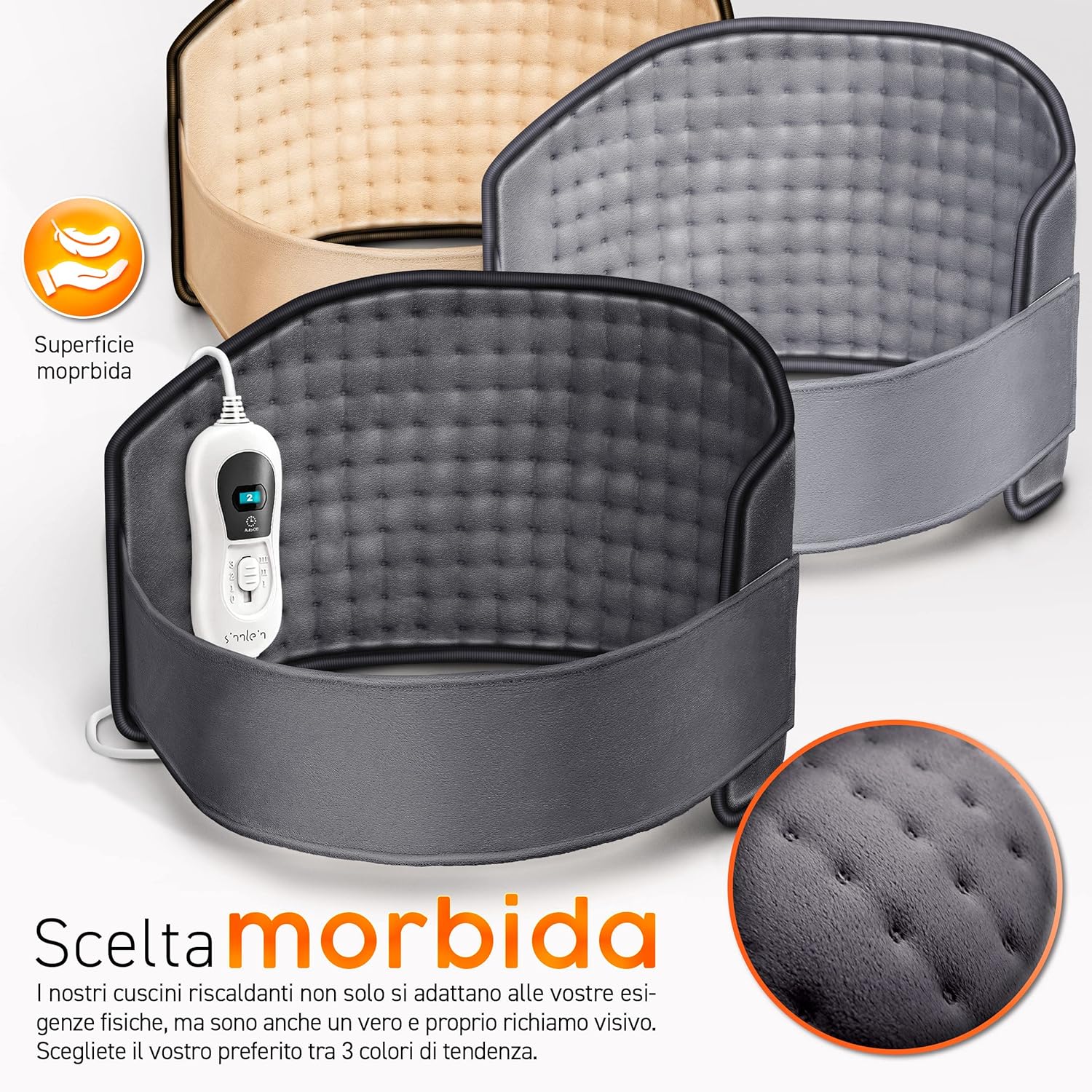 Thumbnail 6 de sinnlein Cintura Termica per Schiena e Reni – Cintura Riscaldante 100W con 3 impostazioni e spegnimento automatico