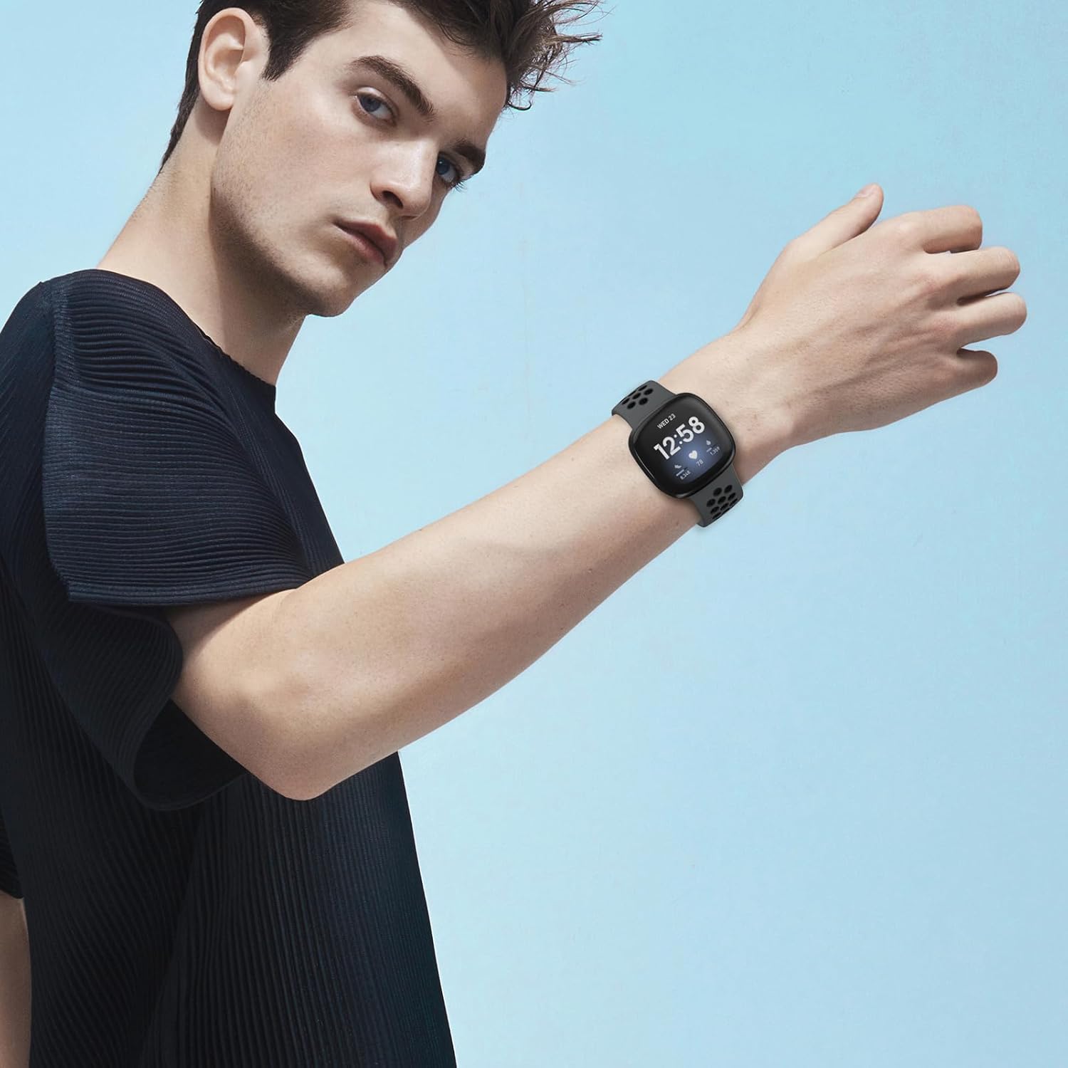Thumbnail 5 de Yoohoo Silicone Bands for Fitbit Versa 3 4 Sense