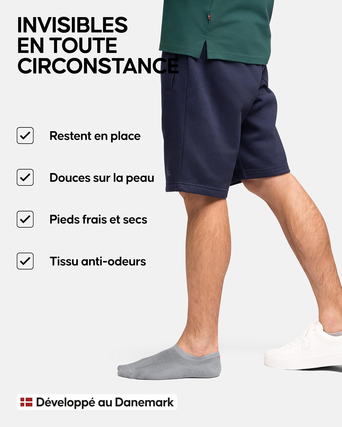 Detalle de Chaussettes Danse Endurance bambou, 6 paires ⚙