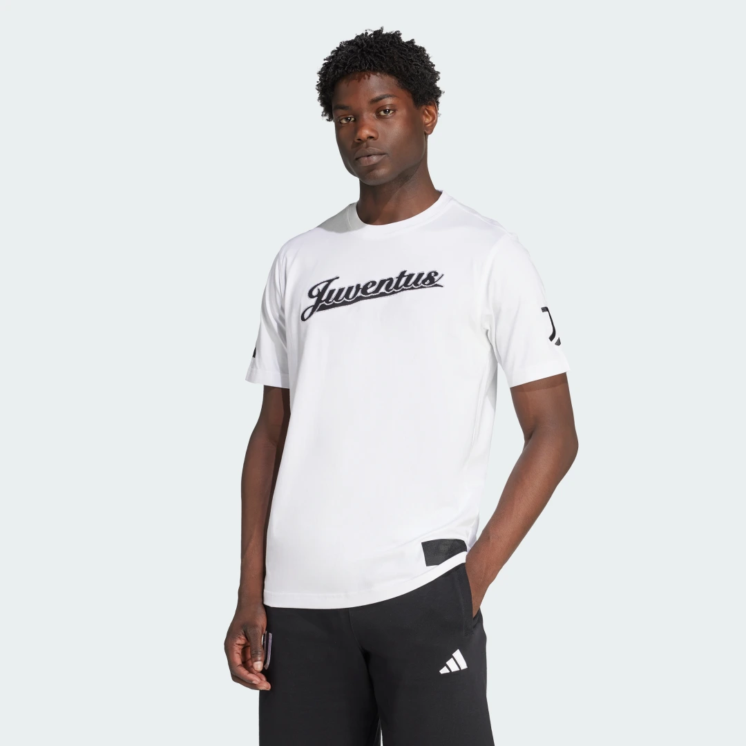 Detalle de Camiseta de la Juventus US Pack – Adidas, color Blanco