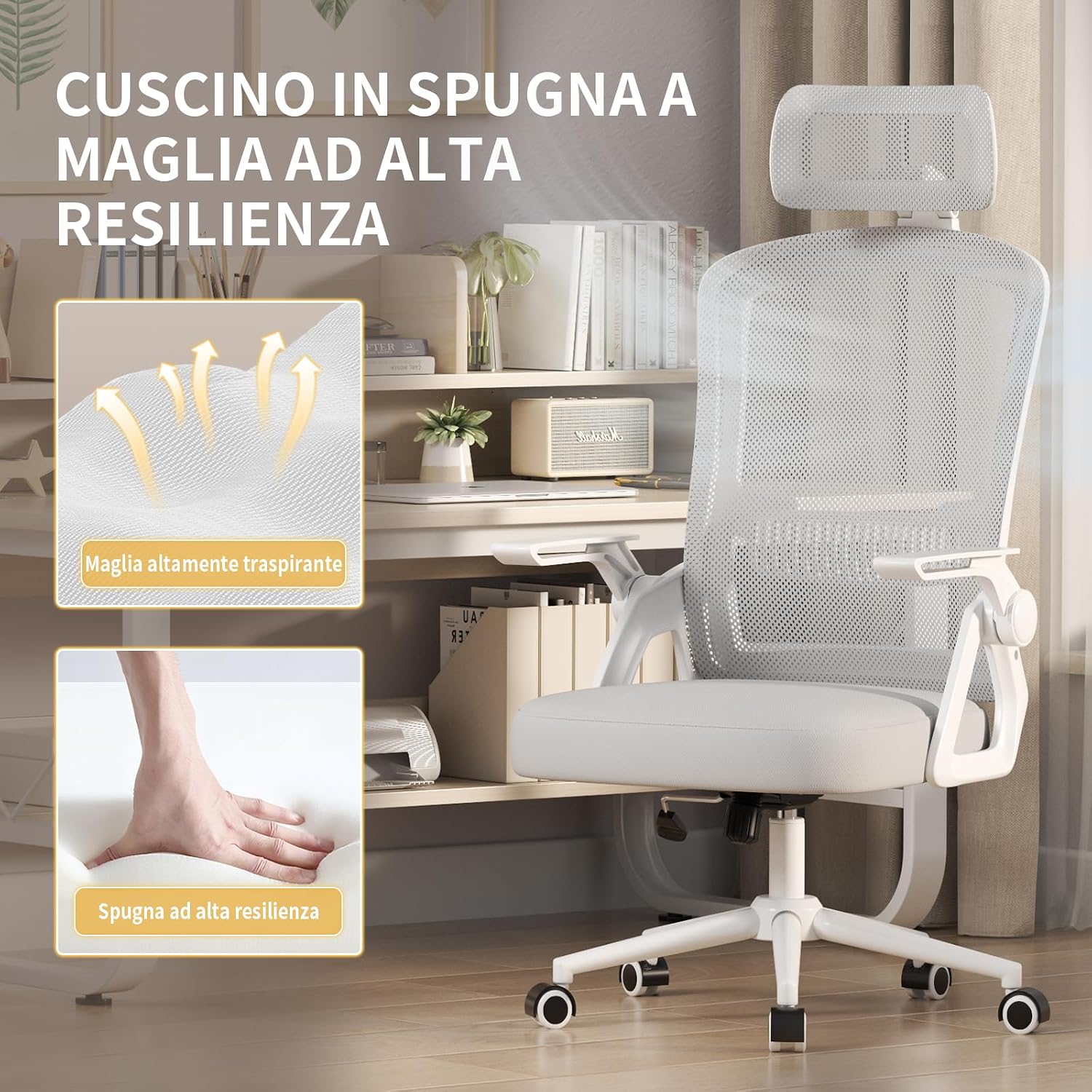 Detalle de Naspaluro sedia ergonomica da ufficio