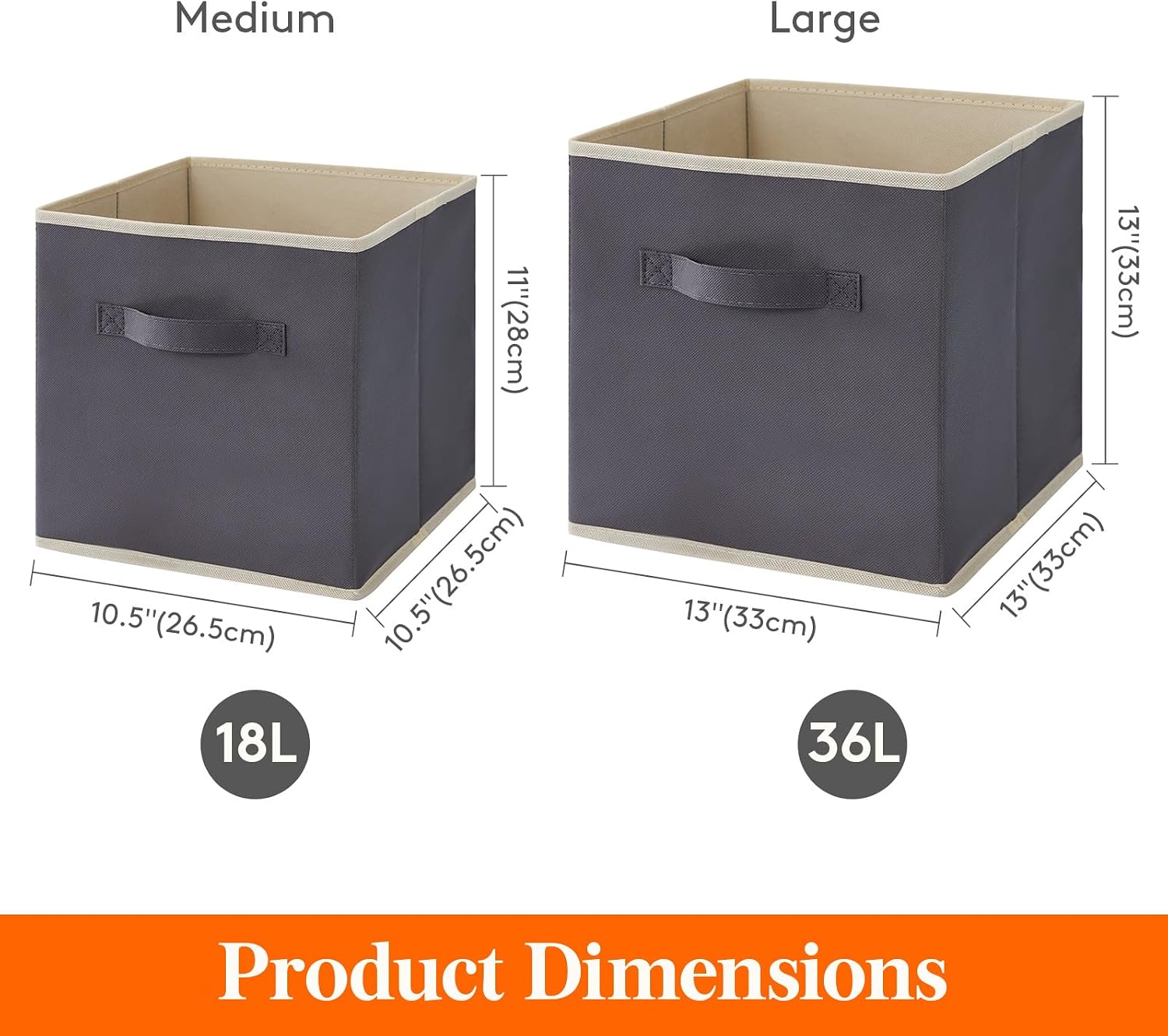 Thumbnail 4 de Lifewit 12-Pack 11-Inch Storage Cubes for Shelves