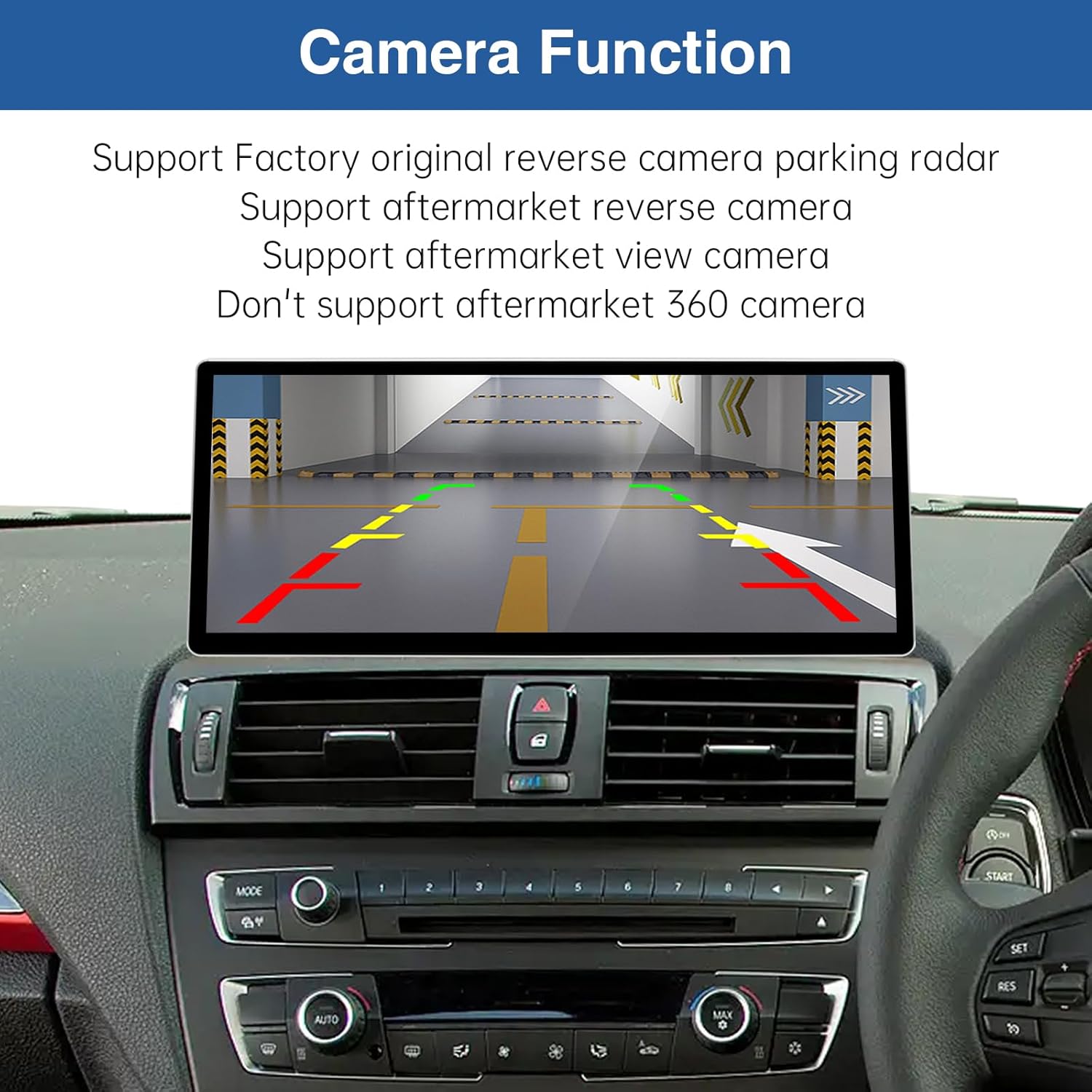 Detalle de Road Top 12.3 Inch Ultra-Narrow CarPlay Screen Upgrade for BMW 1 Series F20/F21 and 2 Series F22 (2013-2015)
