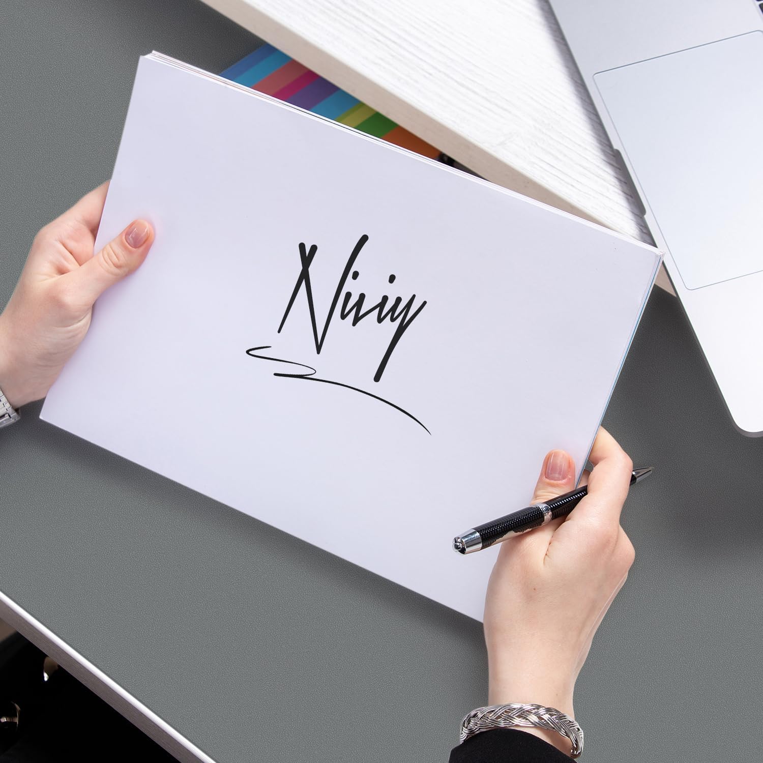 Thumbnail 5 de Niviy Desk Protector Pad Grey — Large PU Leather Desk Mat (90 x 43 cm)