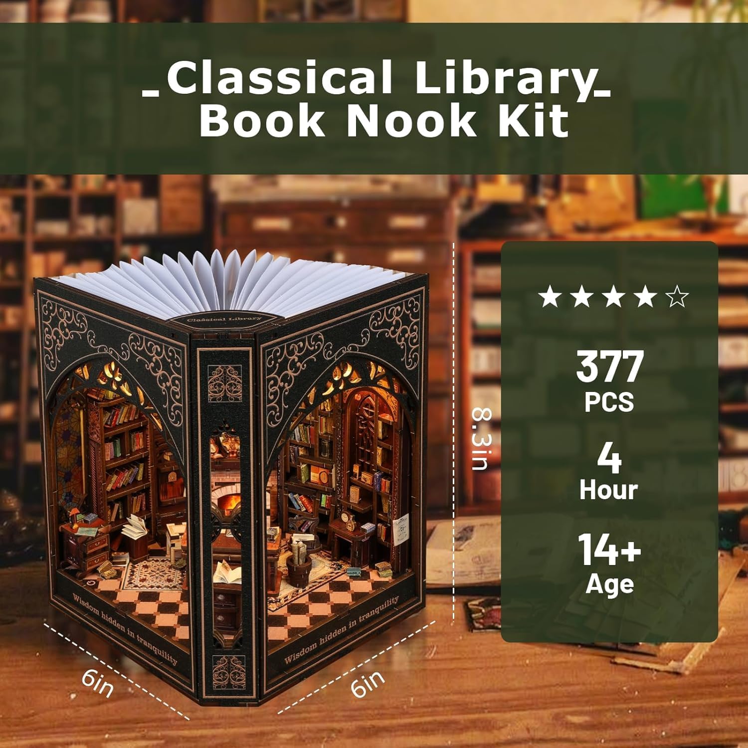 Thumbnail 1 de NookMaster Book Nook Kit mit LED 3D