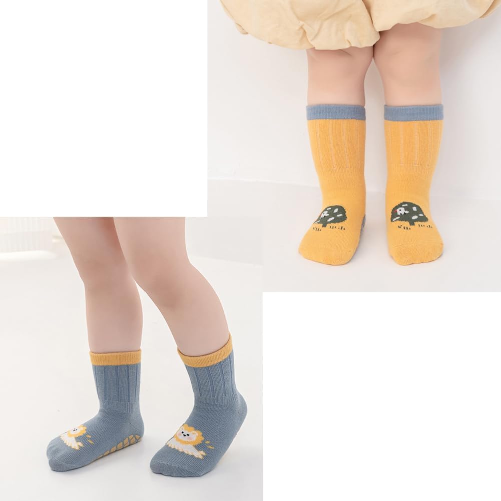 Thumbnail 5 de Exemaba Rutschfeste Baby-Socken – 5 Paar Anti-Rutsch-Socken für Mädchen und Jungen
