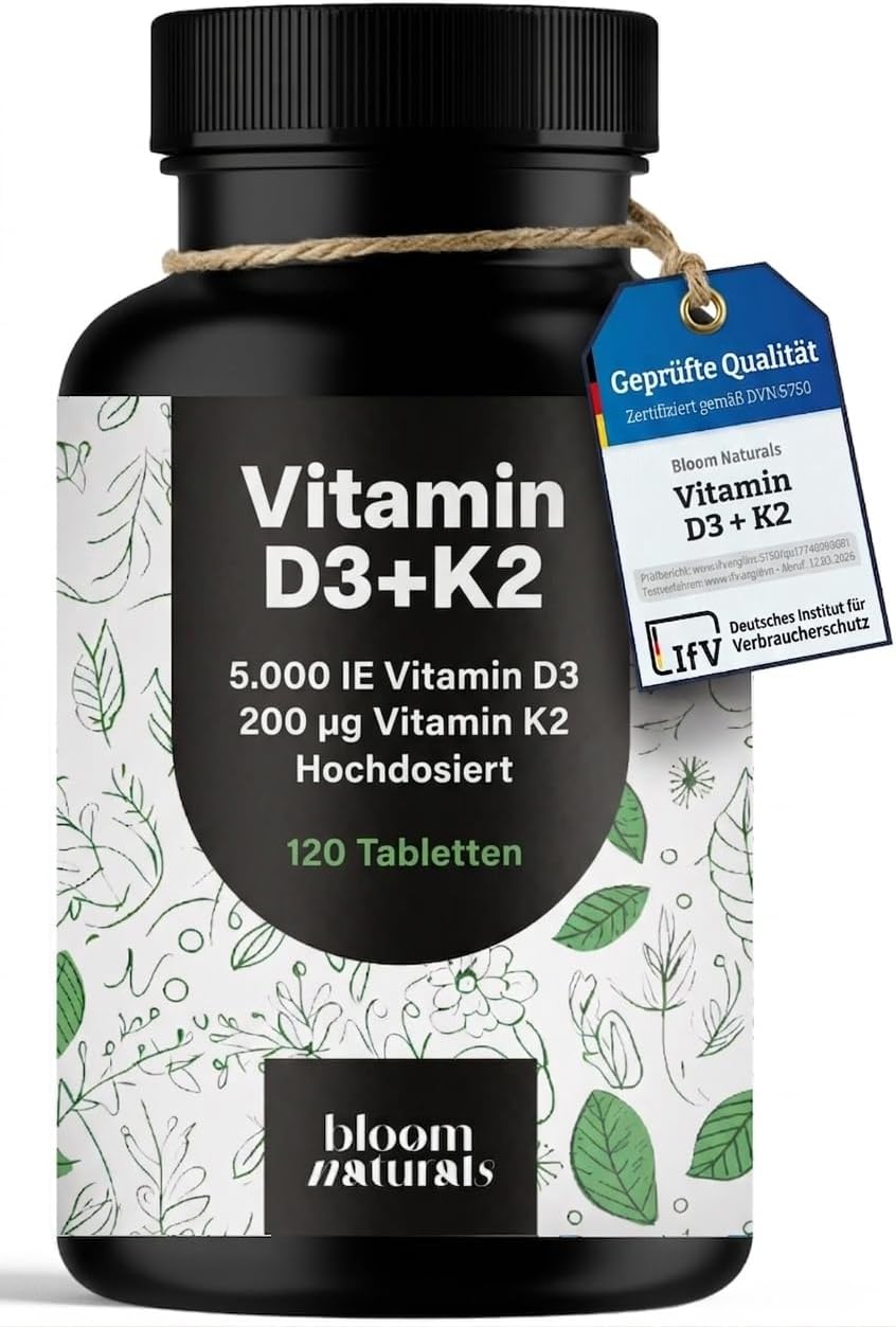 Detalle de Vitamin D3 K2 hochdosiert – 120 Tabletten