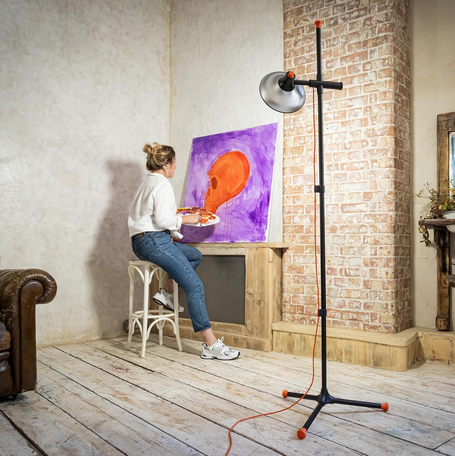 Detalle de Daylight Artist Studio Lamp 2 – lampa LED 6000 lx, CRI 95+, klosz 24 cm