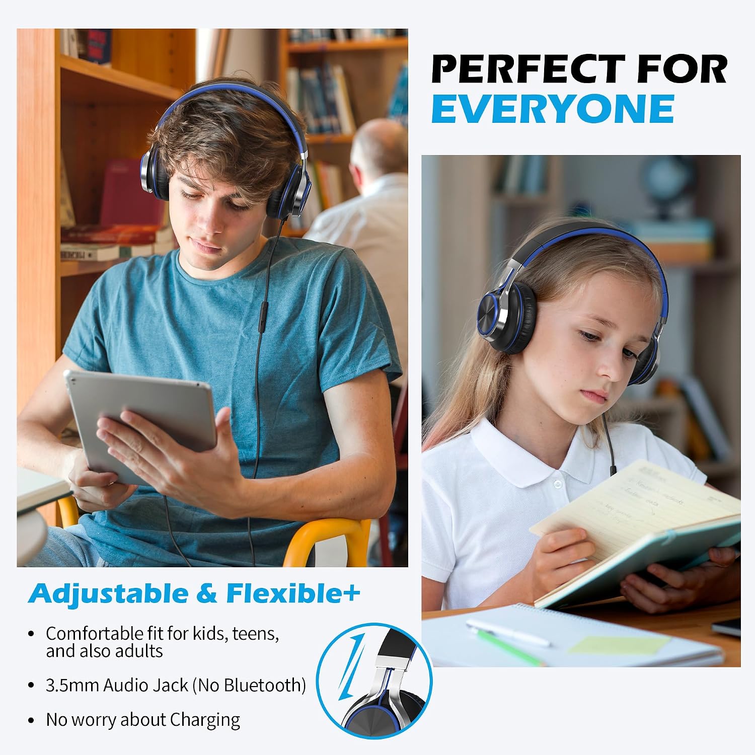 Detalle 2 de Ailihen C8 wired headphones with mic