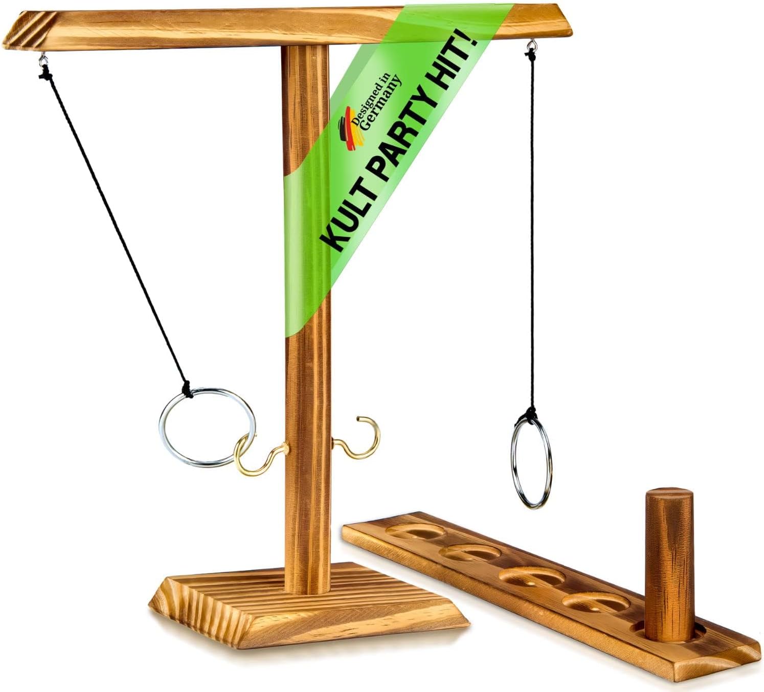 Thumbnail 6 de Jeu de Lancer d'Anneaux Deluxe en Bois – Ring & Hook Toss Game 2.0