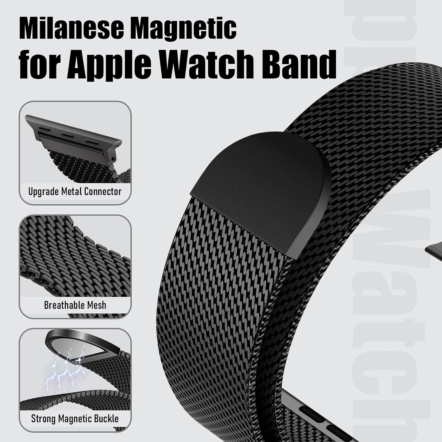 Detalle de BXUXOHS Milanese Mesh Loop 49mm