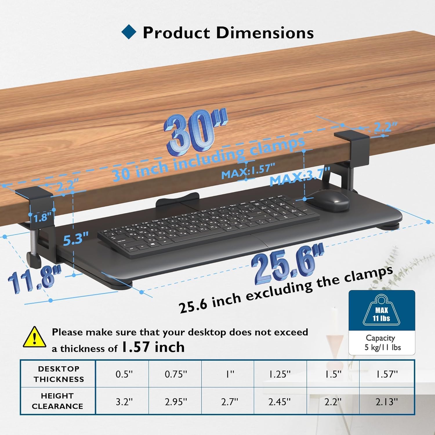 Detalle de BONTEC Tastaturablage 650 mm ⌨