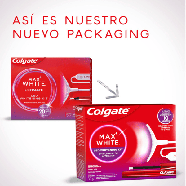 Detalle 2 de Colgate Max White Kit LED blanqueador 35 tratamientos