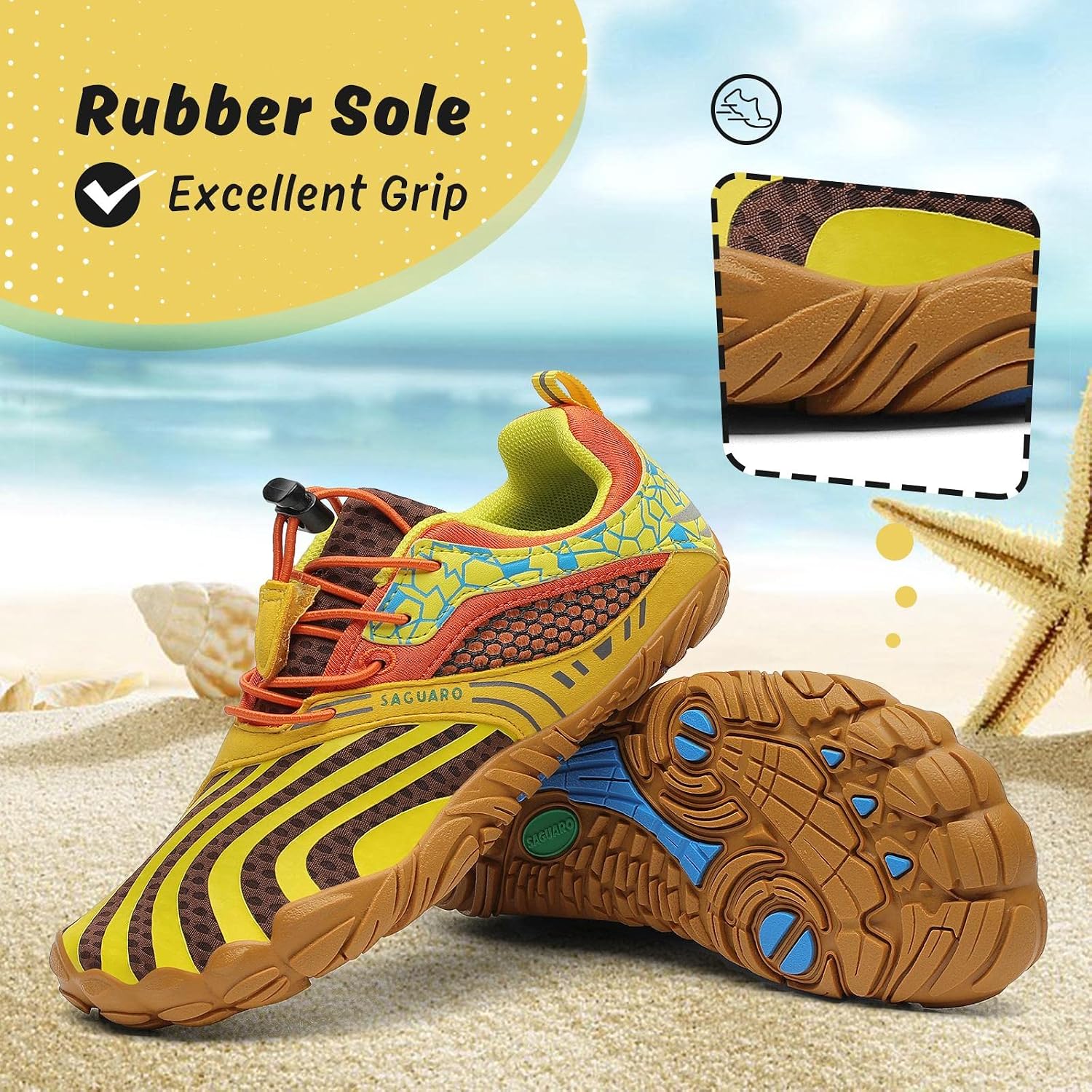 Detalle de SAGUARO scarpe barefoot minimaliste per bambini e ragazzi (acqua, indoor e outdoor)