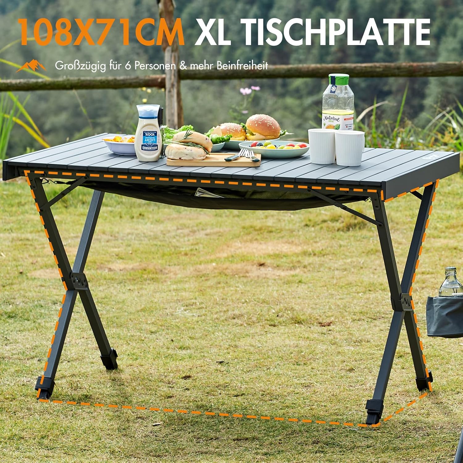Detalle 1 de PORTAL Campingtisch 108 x 71 cm