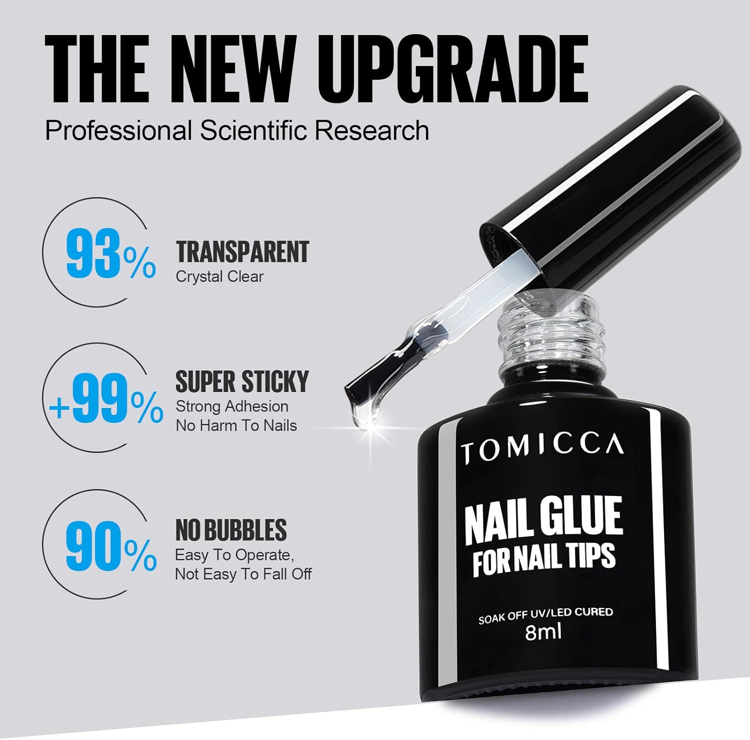 Detalle de TOMICCA Gel Nail Glue UV, 8 ml