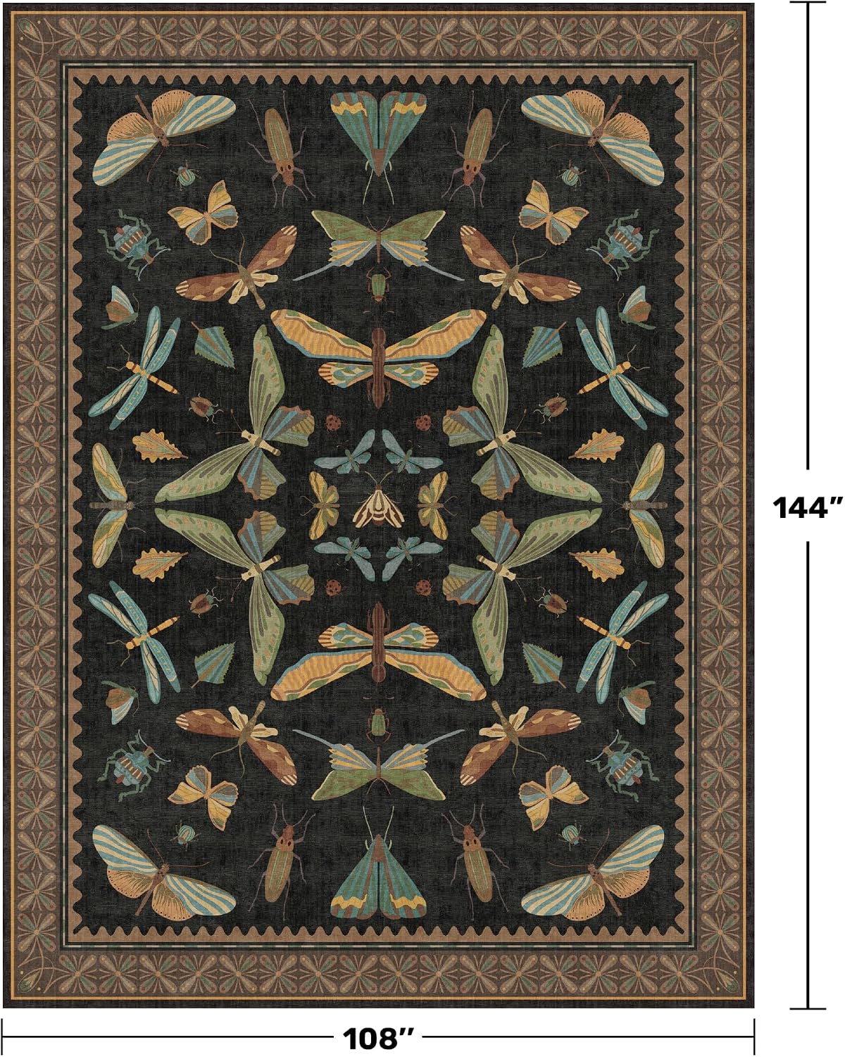 Detalle 2 de Hazo Haus 9x12 Black Rug 📐