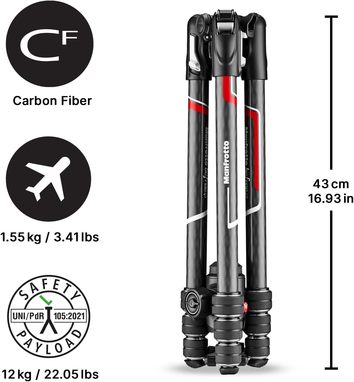 Detalle de Manfrotto Befree Advanced GT PRO treppiede