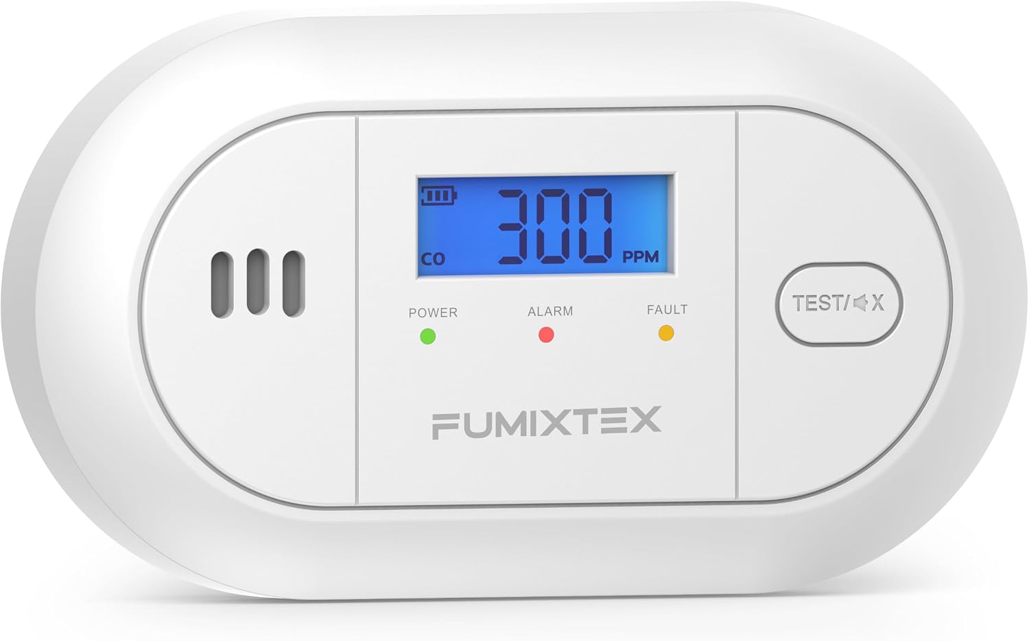 Thumbnail 6 de FUMIXTEX Carbon Monoxide Detector with LCD Display (2-Pack) – 10-Year Sensor Life, Replaceable Battery