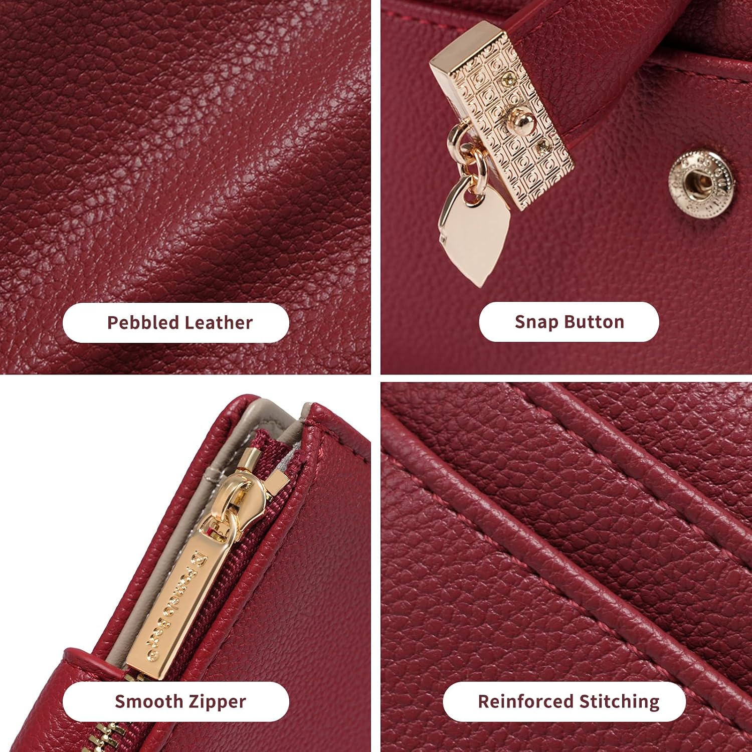 Detalle de Pomelo Best Women's RFID Wallet compact bi-fold purse