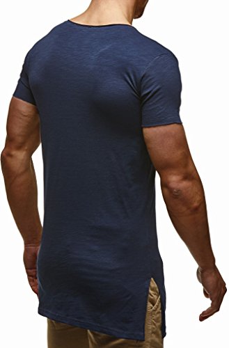 Thumbnail 2 de Leif Nelson Camiseta para Hombre LN-6336, cuello redondo en Azul Oscuro, talla XL
