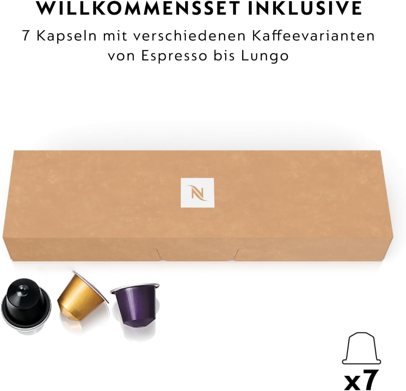 Detalle 2 de Nespresso De’Longhi EN 80.CW Vanille mit Thermoblock & 19 bar Pumpendruck