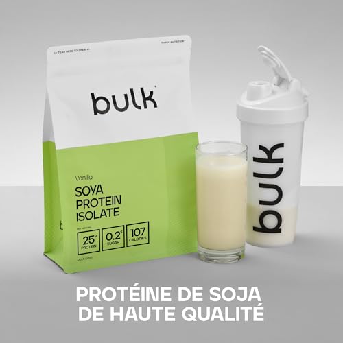 Thumbnail 1 de Bulk Isolat de Protéine de Soja en Poudre Vanilla (1 kg) – Protéine Vegan haute qualité