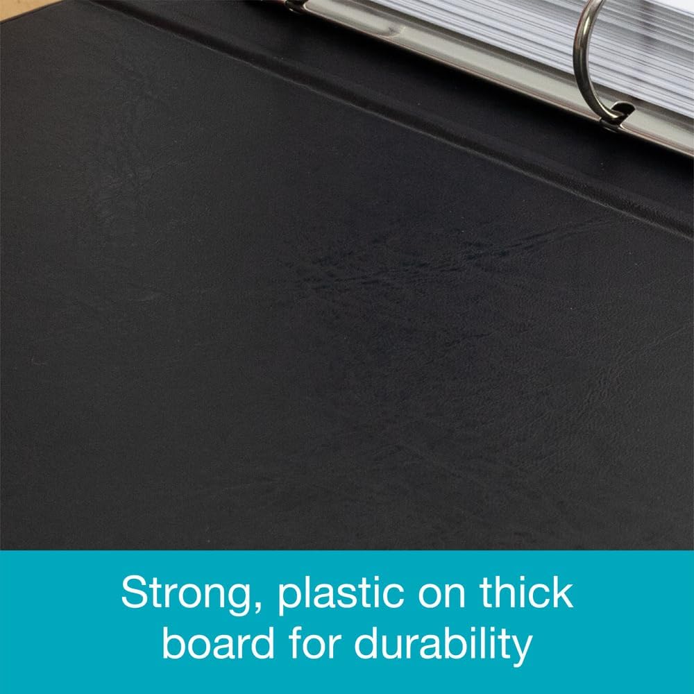 Thumbnail 3 de Elba A4 4 O-Ring Binder with Customisable Cover, 25mm Capacity, 30mm Spine, Portrait (Black)