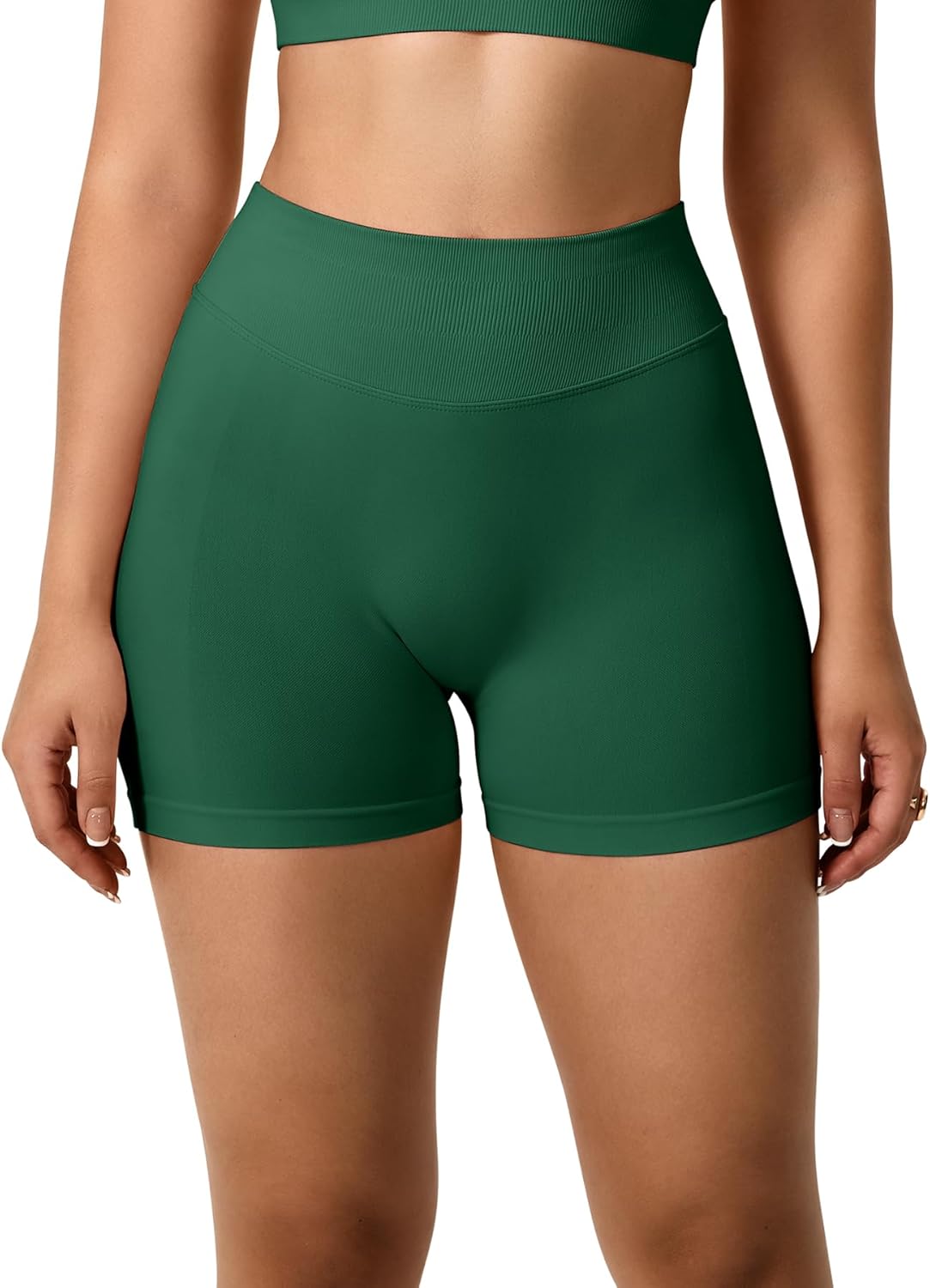 Thumbnail 2 de TAYOEA Damen Sportshorts Scrunch Push Up Nahtlos – Kurze Leggings, Po-Lifting und Yogahosen
