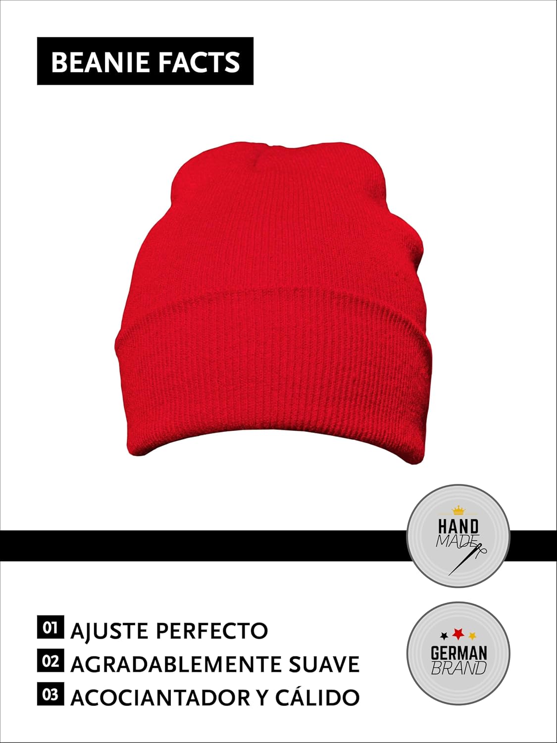 Detalle 1 de DonDon Gorro invierno Beanie diseño clásico