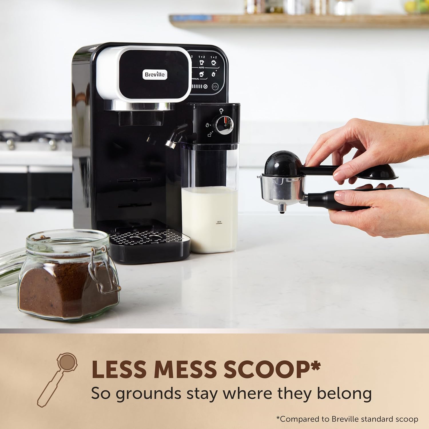 Thumbnail 5 de Breville Prima Latte Luxe One Touch Espresso Maker VCF166 (Black)