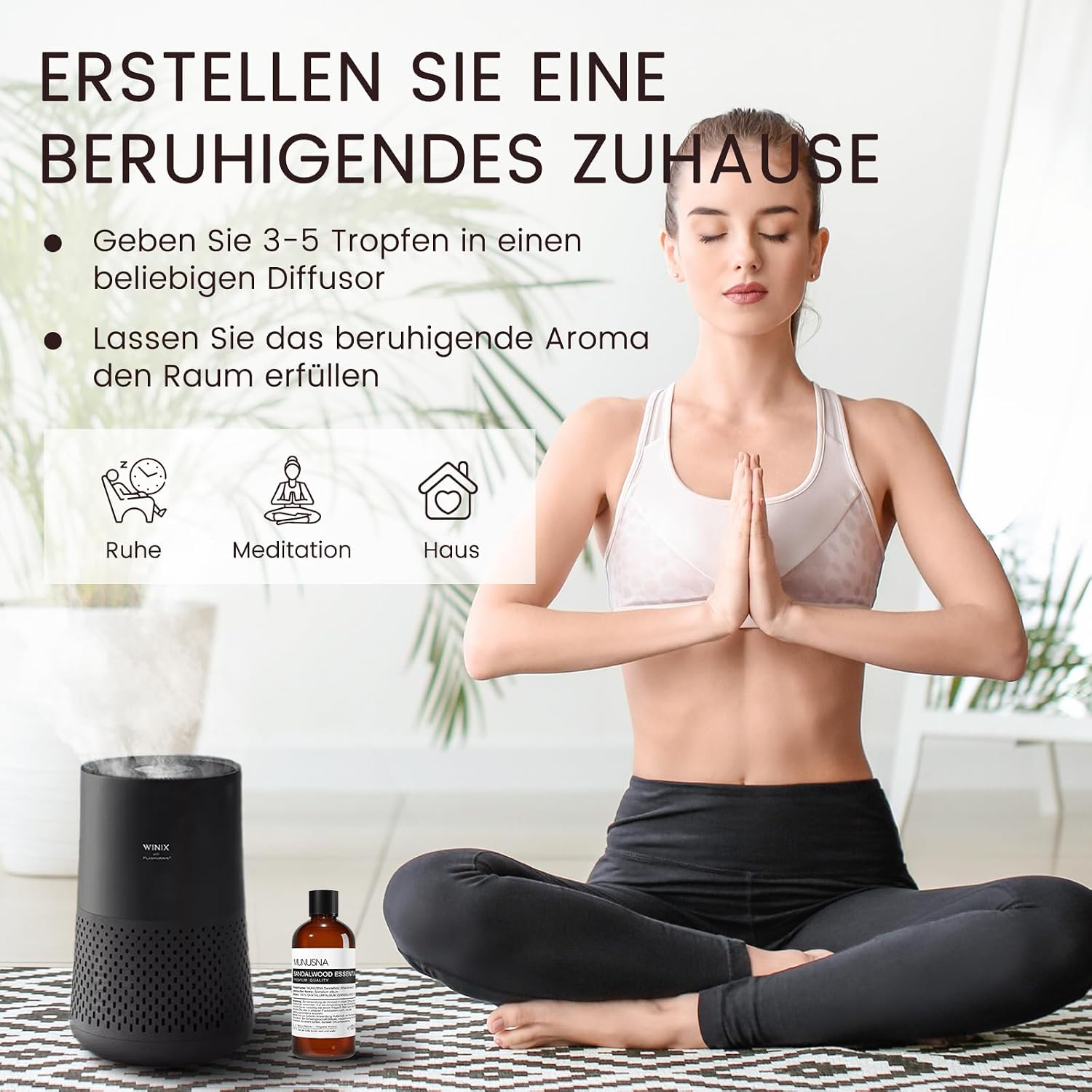 Detalle 2 de Ätherisches Sandelholzöl 100 ml von MUNUSNA