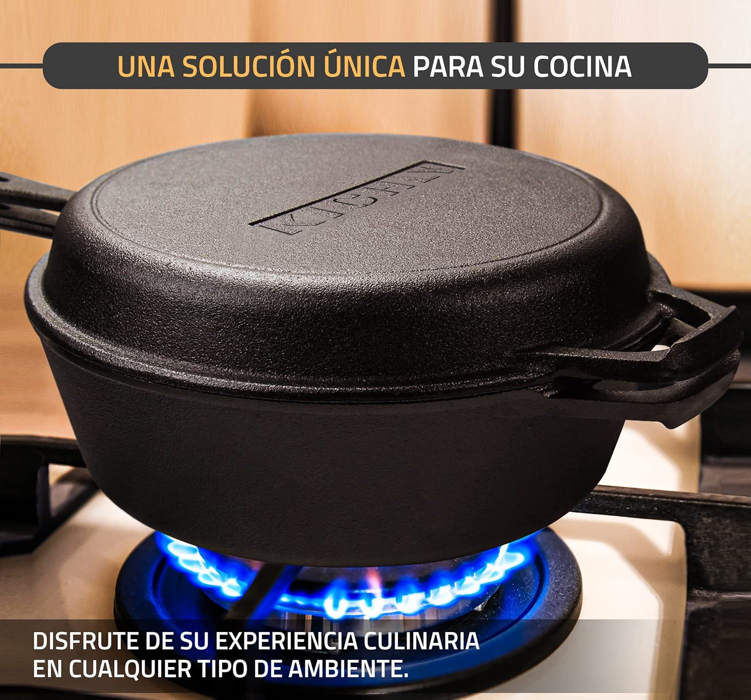 Thumbnail 6 de KICHLY Dutch Oven 3L olla de hierro fundido