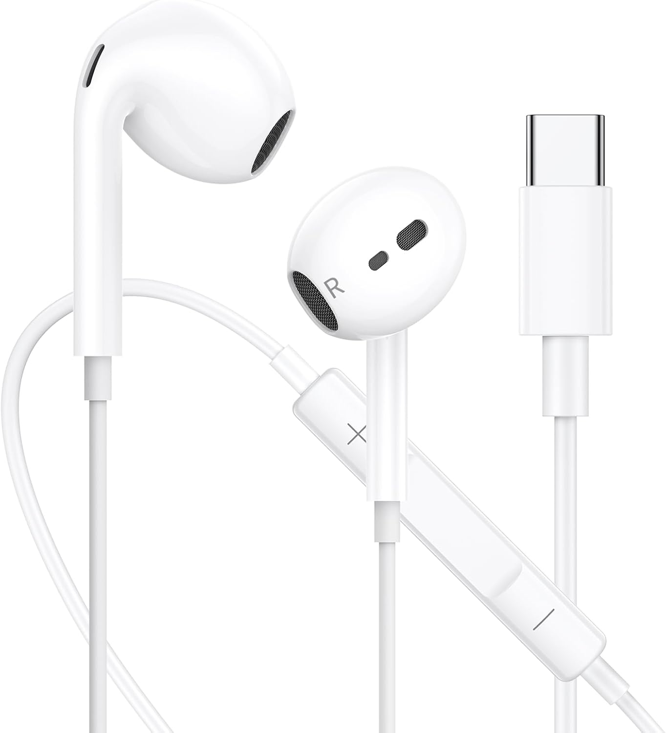 Detalle de iPhone17 16 15 Kabelkopfhörer mit USB-C – In-Ear USB-C Kopfhörer mit Mikrofon
