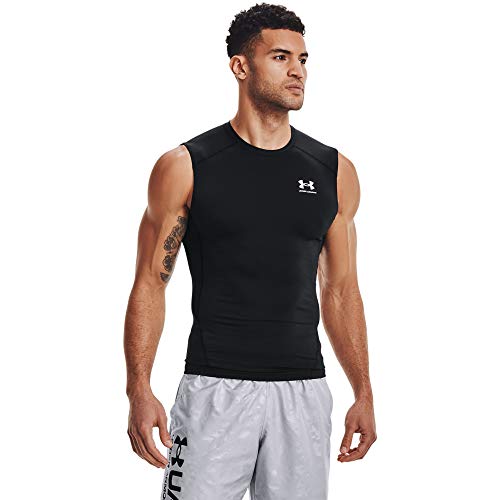 Detalle de Under Armour Uomo UA HG Armour Comp SL Shirt – maglietta compressione senza maniche in HeatGear