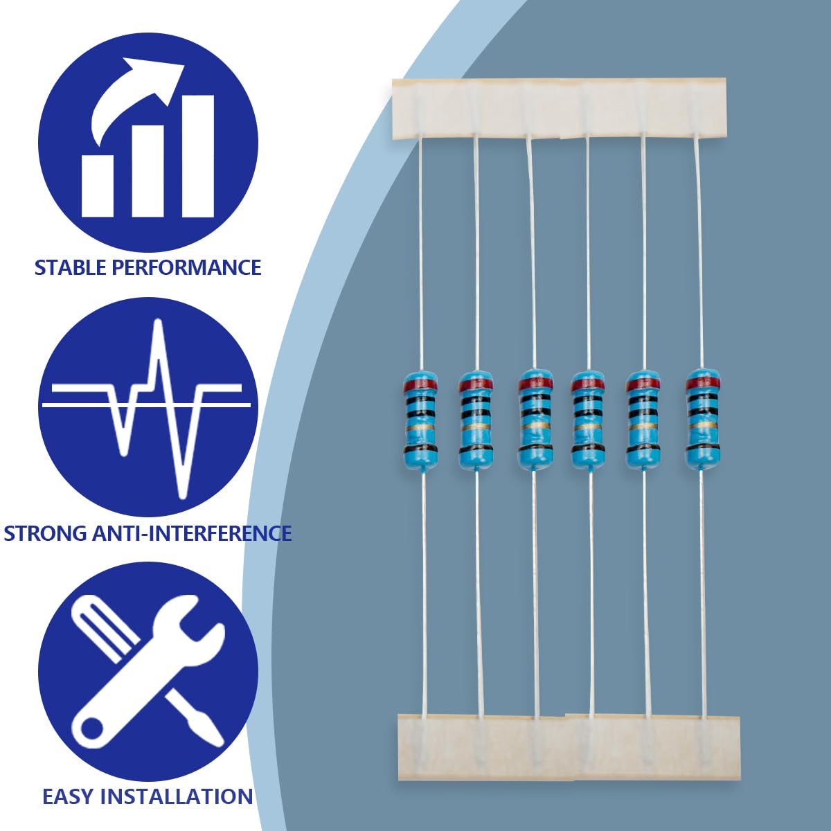 Thumbnail 5 de Innfeeltech 20 Ω Metallfilmwiderstand 100er 🛠️