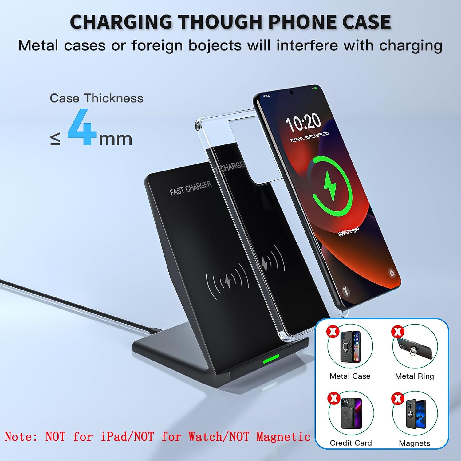Thumbnail 6 de Wireless Charger Station 15W Charging Stand