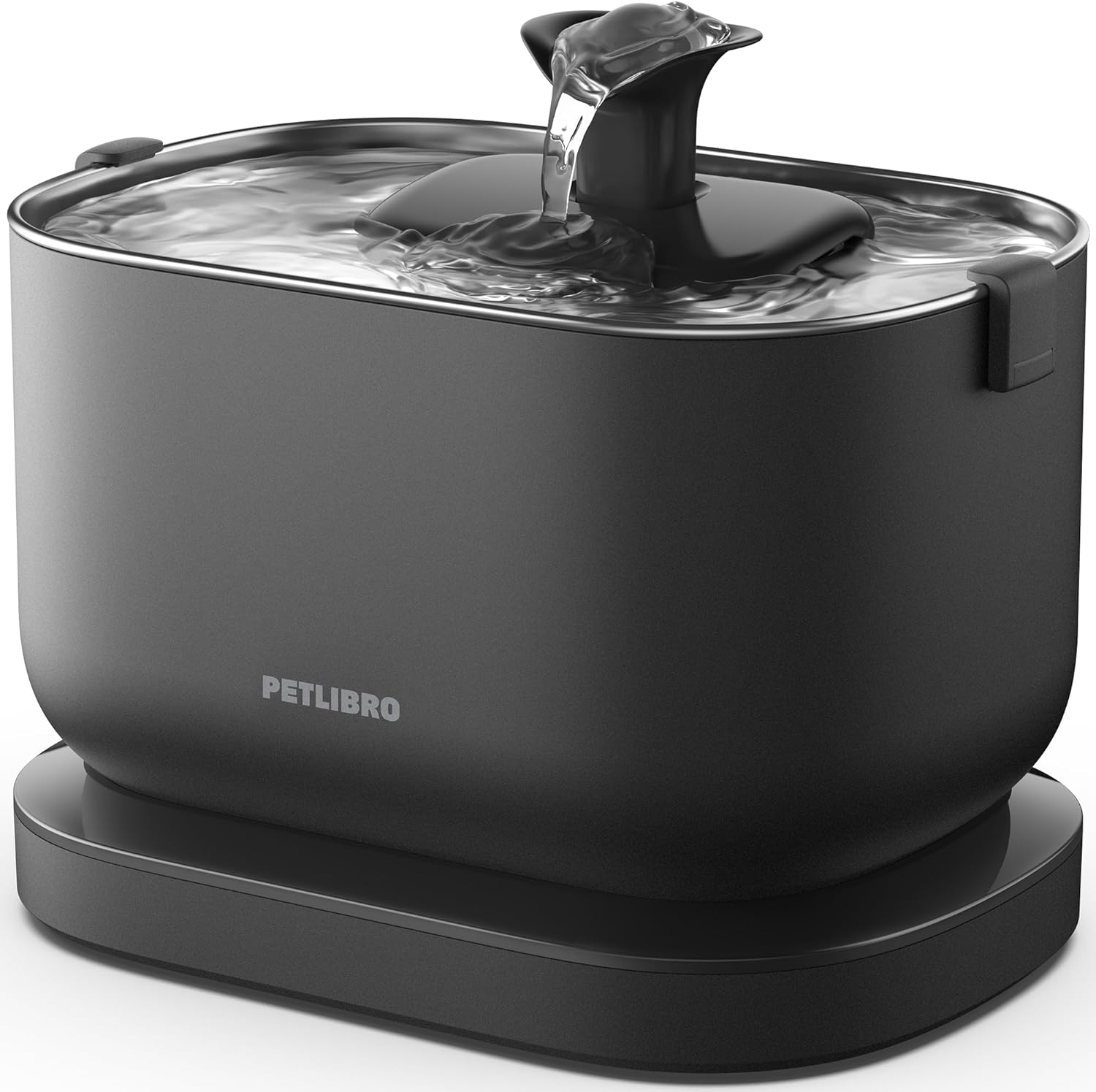 Detalle de PETLIBRO Dockstream Wireless Cat Water Fountain (2.5L) – battery-operated with motion sensor, black