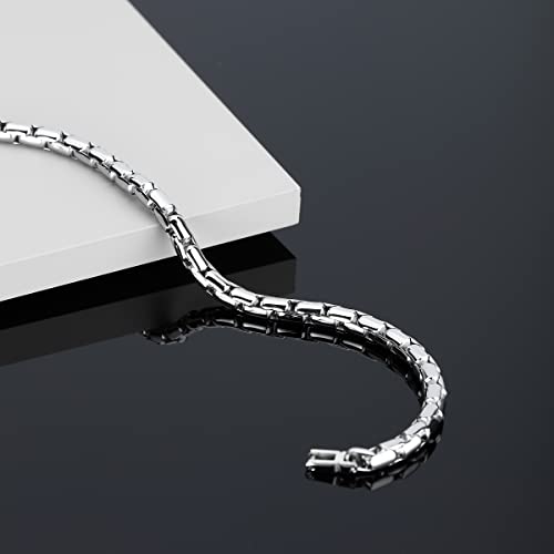 Detalle 2 de Morellato Catene da uomo in acciaio SATX24 – bracciale in lega d'acciaio, 22 cm