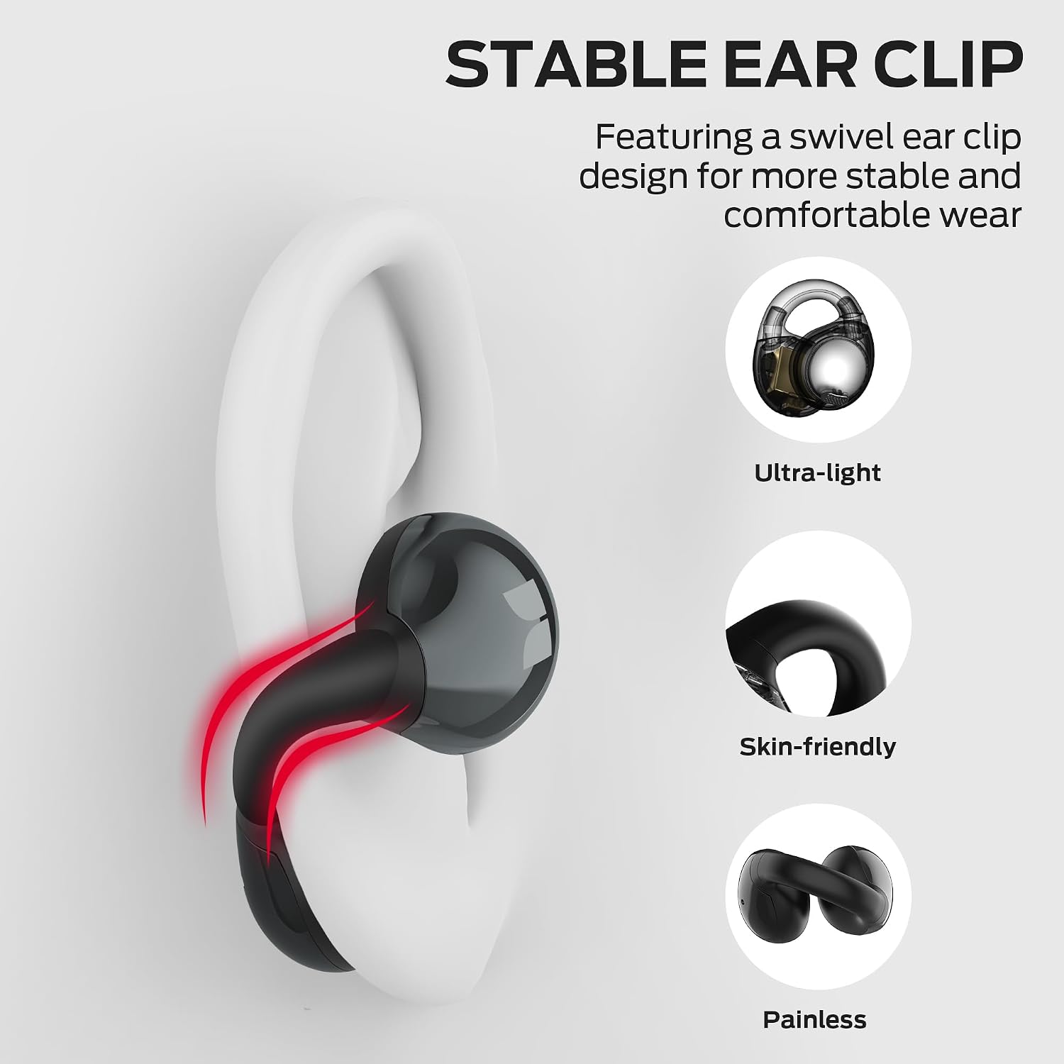 Thumbnail 2 de Monster Open Ear AC600 Headphones: Clip-On Open-Ear Wireless Quality for Active Lifestyles